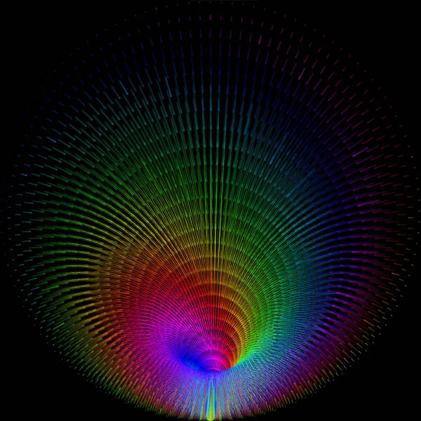 Tło kolor pociągnięcia w formie spirali tunel, portal. — Wektor stockowy