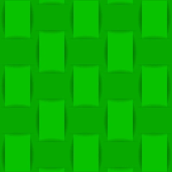 Bakgrund av grön vävt tyg eller papper. Vektorillustration för webbdesign — Stock vektor