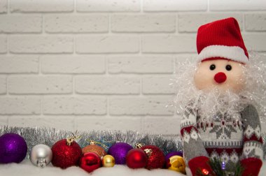 Yeni yıl, yeni yıl arkaplanı ve metin yeri