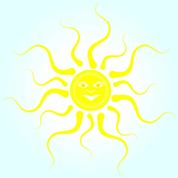 Sun icon. Abstract illustration of the sun. — Stock Vector