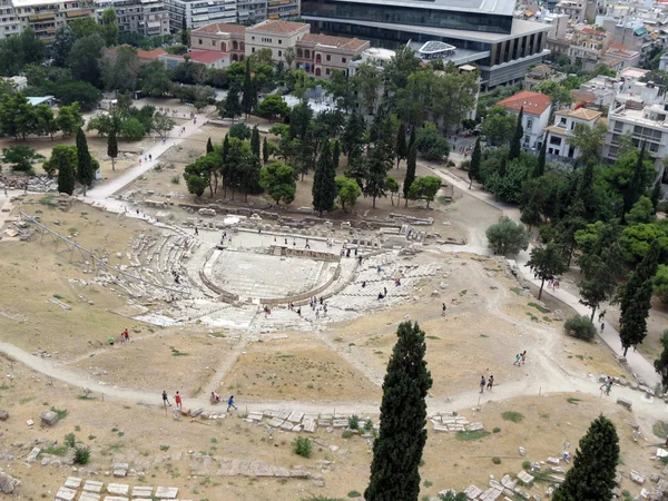 Европа Афины Вид Театр Диониса Рядом Акрополем — стоковое фото