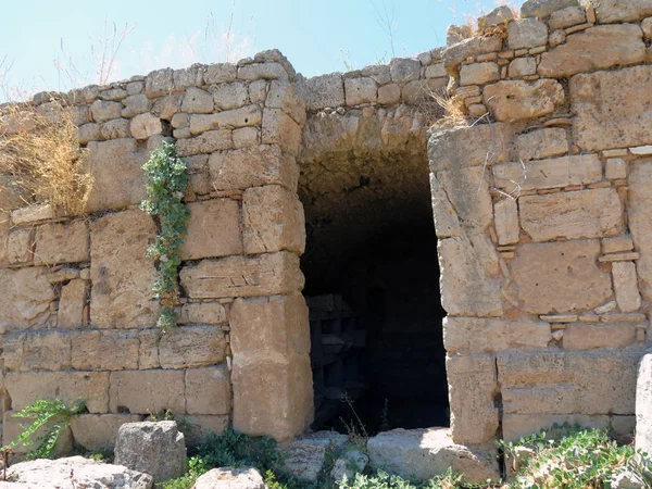 Вхід Старовинної Структури Коринф Греція — стокове фото