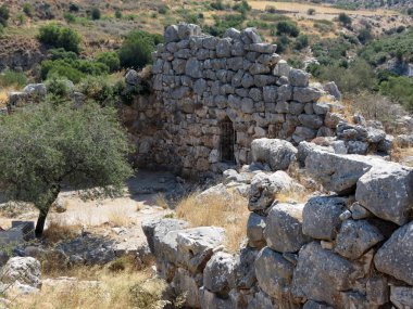 Avrupa, Yunanistan, Mycenae, antik kalıntıları zaman yedek değil, eski taş yavaş yavaş silinir