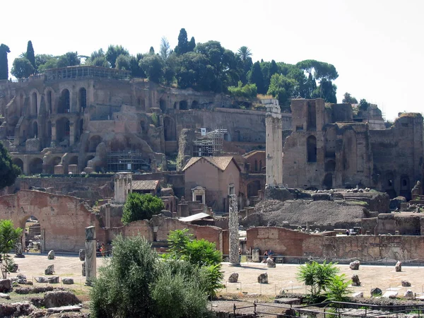 Forum, heart of ancient Rome. See the temple of castor and Pollux, Basilica Emilia,the house westalack and other ancient monuments, Italy, Europe.