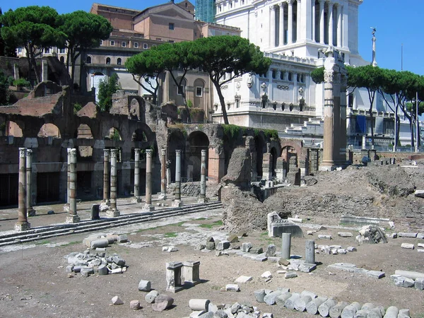 Forum Julia Part Famous Roman Forum Italy Europe See Temple — Stock Photo, Image