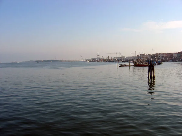 Manhã Cedo Lagoa Veneziana Chioggia Itália — Fotografia de Stock