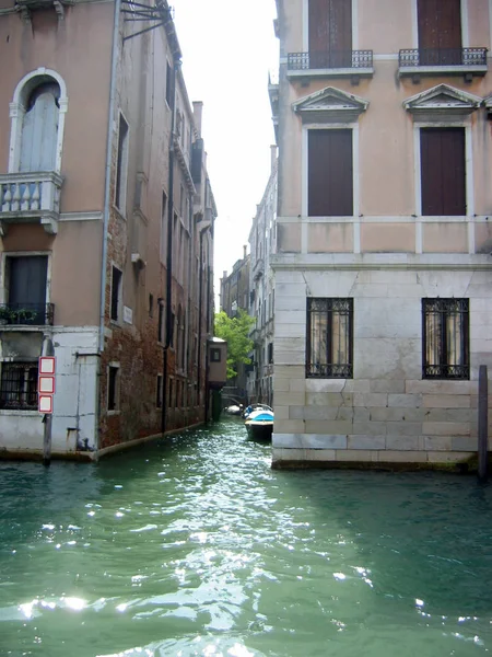 Vue Sur Les Célèbres Rues Étroites Venise Italie — Photo