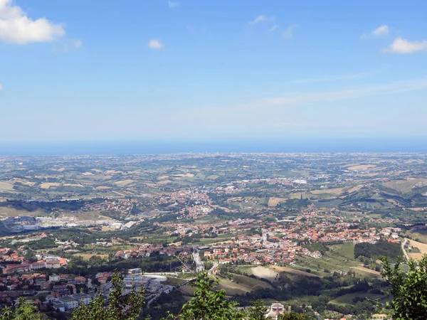 San Marino Cumhuriyeti, ofemilia-Romagna'daki ve Adriyatik Denizi, İtalya.