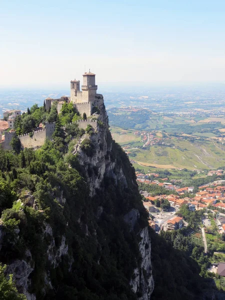 Guaita Kulesi üstüne Monte Titano, San Marino Cumhuriyeti, İtalya