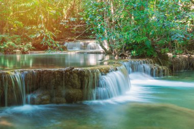 erawan şelale Milli Parkı, derin orman şelale