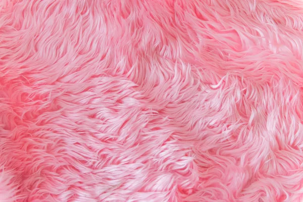 Close Rosa Texture Pelliccia Tappeto Sfondo — Foto Stock