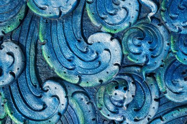 Sanat dalgasının çimento renkli arka planı için.