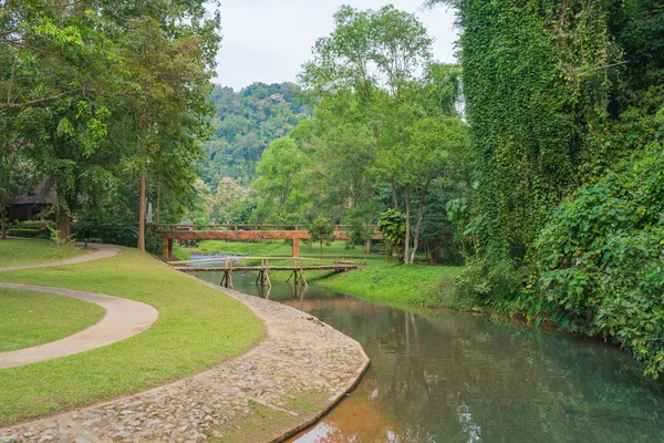 Paisagem Caminho Belo Jardim Parque Nação — Fotografia de Stock