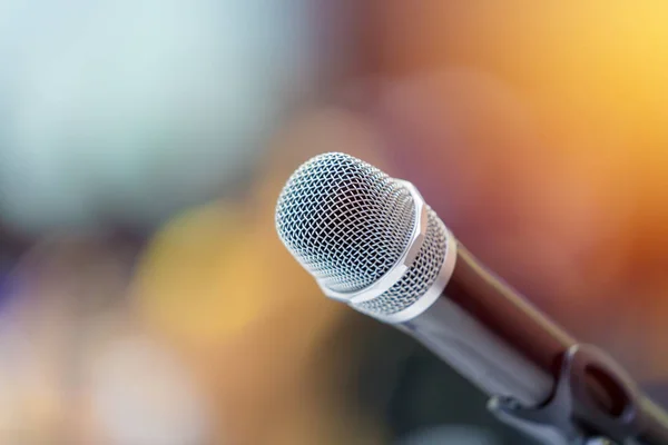 Mikrofon Mötesrum För Konferens — Stockfoto
