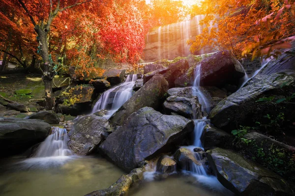 Waterfall Beautiful Rain Forest Soo Cave Roi Thailand — Stock Photo, Image