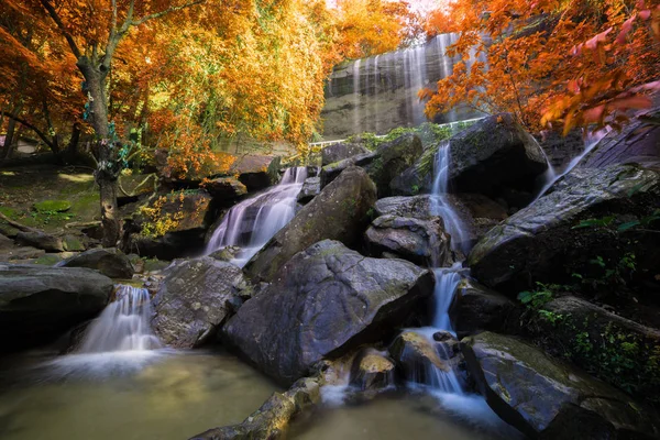 Waterfall Beautiful Rain Forest Soo Cave Roi Thailand — Stock Photo, Image