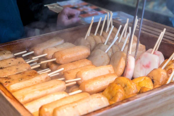 Japanese Traditional Oden Various Articles Food Stewed Thin Soy Soup — Stock Photo, Image