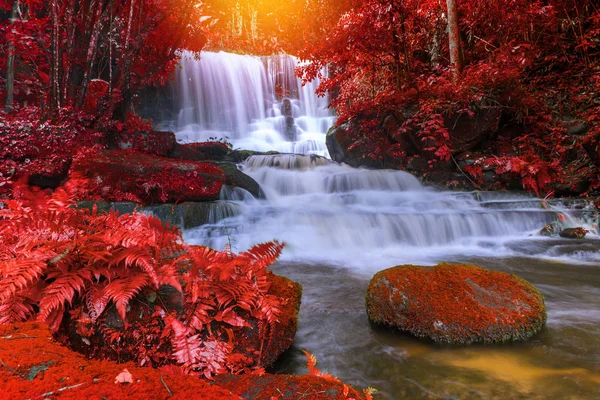 beautiful waterfall in rainforest at phu tub berk mountain  phetchabun, Thailand. (Mun Dang waterfalls)