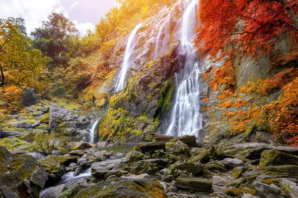 Khlong Lan Waterfall Beautiful Waterfalls Rain Forest Jungle Thailand — Stock Photo, Image