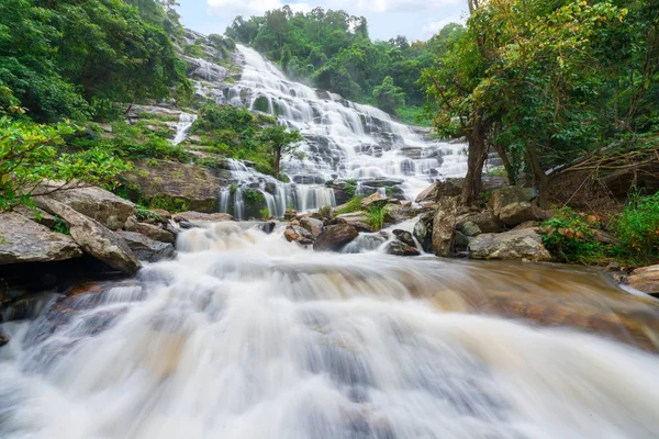Mae Waterfall Big Beautiful Waterfalls Chiang Mai Thailand — Stock Photo, Image