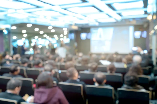 Rozmazání Obchodních Jednání Konference Prezentace Konferenčním Sále — Stock fotografie