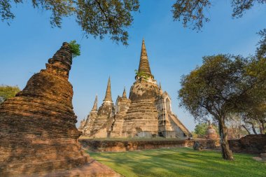 Ayutthaya Antik tapınak, Tayland. Tapınak sitede.
