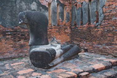 Ayutthaya, Tayland Broken Buddha antik tapınak. Tapınak 