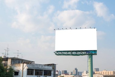 Billboard veya reklam afiş reklam kavramı backgr için
