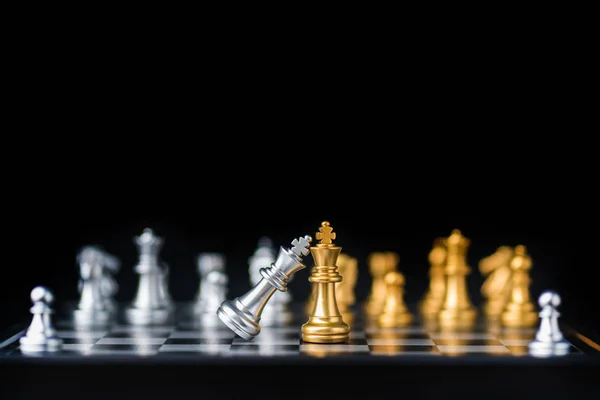 Шахова настільна гра в змаганнях, ідеї успіху бізнесу — стокове фото