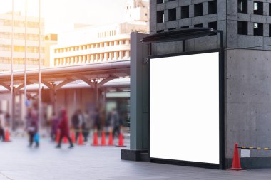 Billboard veya reklam afiş reklam kavramı backgr için