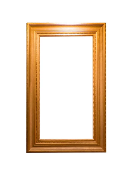 Goud frame Elegante vintage Geïsoleerd op witte achtergrond. — Stockfoto