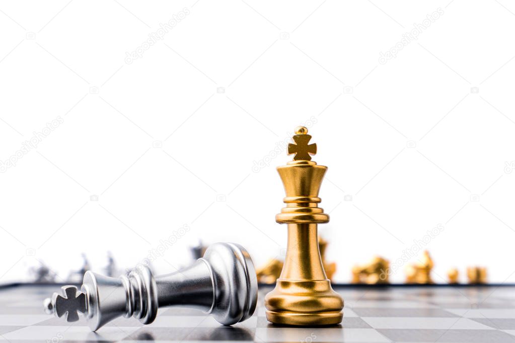 King chess board game in competition play, Ideas business succes