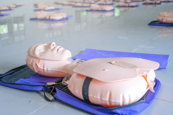Model dummy for CPR training medical in class — Stock Photo, Image