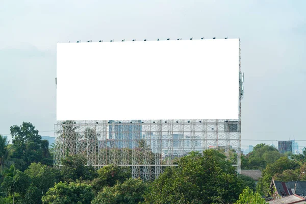 Large Blank Billboard Ready New Advertisement — Stock Photo, Image