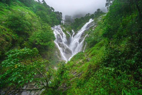 Pitugro Wasserfall Wird Oft Als Herzförmiger Wasserfall Umphang Thailand Bezeichnet — Stockfoto