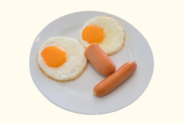 Happy Face Frying Eggs Mit Kaffee Zum Frühstück — Stockfoto