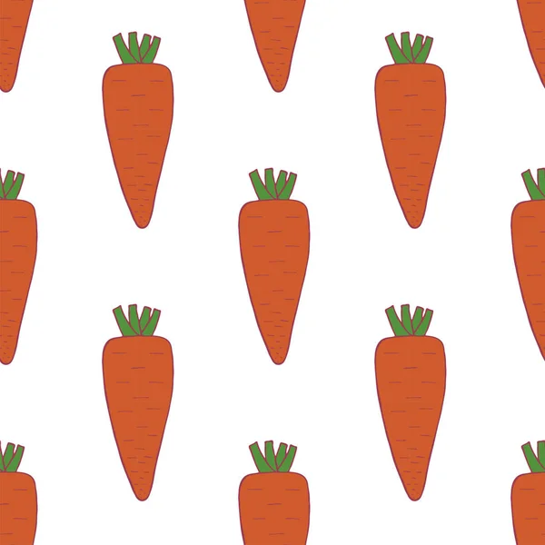 Carrot seamless pattern — Stock Vector