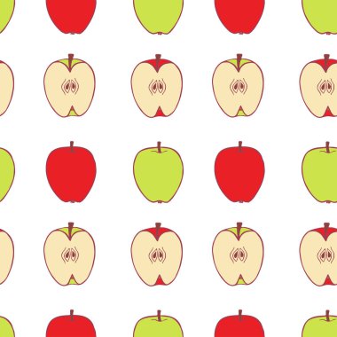 Meyve elma dikişsiz desen