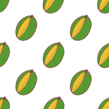 Mango Meyve dikişsiz desen