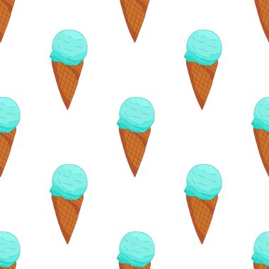 Mavi dondurma seamless modeli