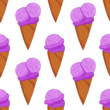 Lavander Ice Cream Dikişsiz desen