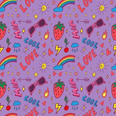 Yaz pop sanat Dikişsiz desen