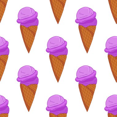 Lavander Ice Cream Dikişsiz desen