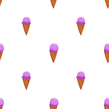 Lavander Ice Cream Dikişsiz desen