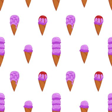 Lavander Ice Cream Dikişsiz desen