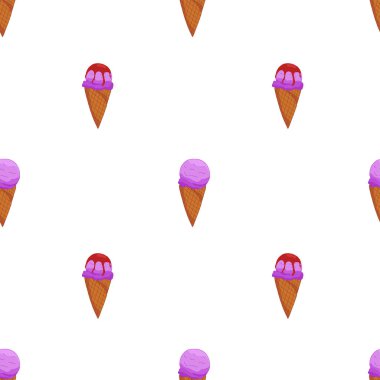 Lavander Ice Cream Dikişsiz desen