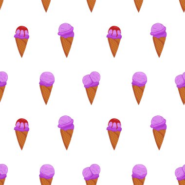 Lavander Ice Cream Dikişsiz desen