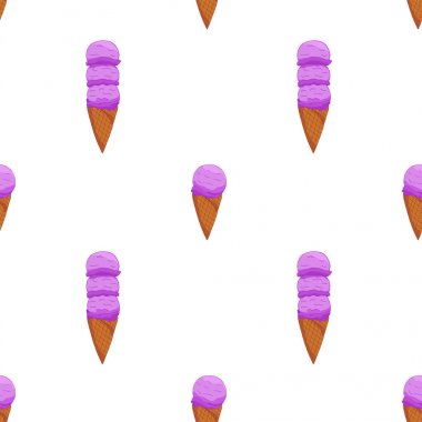 Lavander Ice Cream Dikişsiz desen