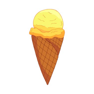 El çizilmiş limonlu dondurma.