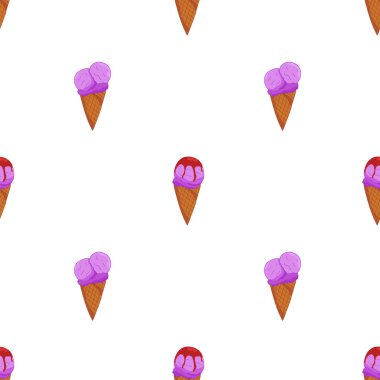 Lavander Ice Cream Dikişsiz desen